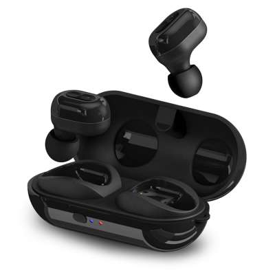 TWS Wireless Bluetooth 5.0 Stereo Earphone Fast Charging Headset Wireless Bass Earbuds Charging Box for Mobile Phone Black